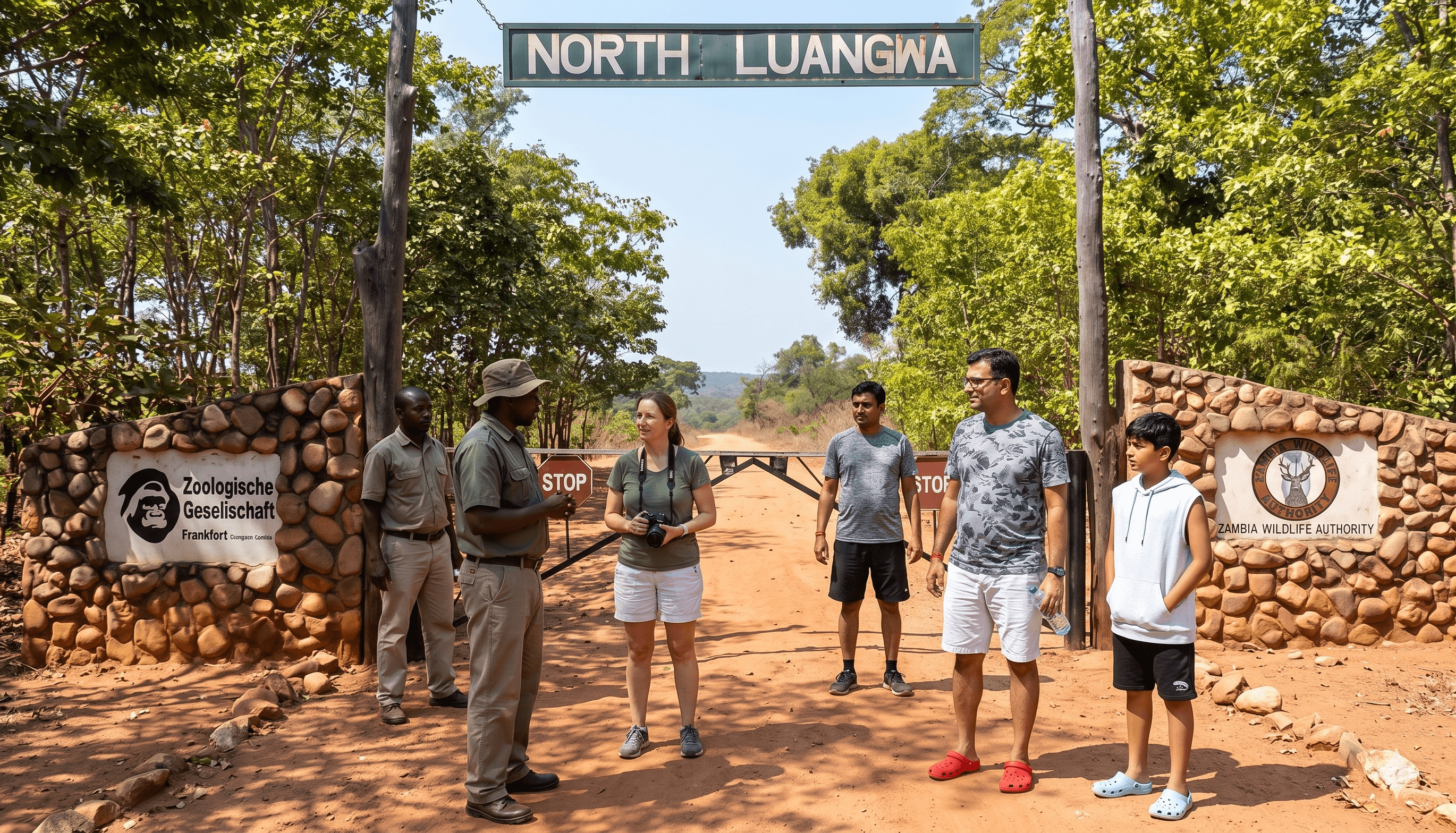 North Luangwa National Park gate