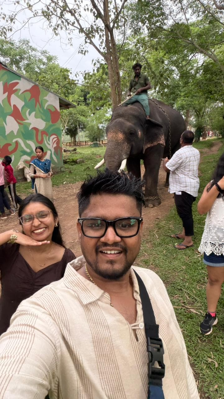Selfie with elephant